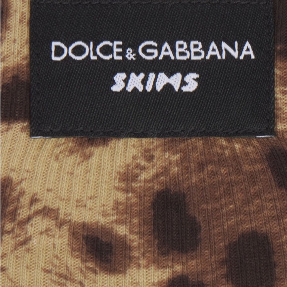 New Dolce&Gabbana X Skims Cotton Rib Scoop Mini Tank Dress SZ XS - Picture 2 of 5